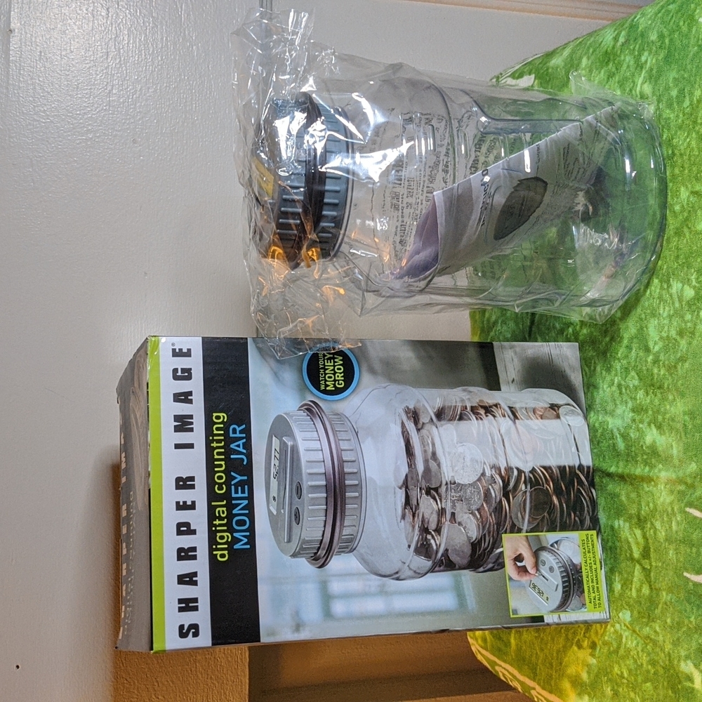 Sharper Image Digital Counting Money Jar